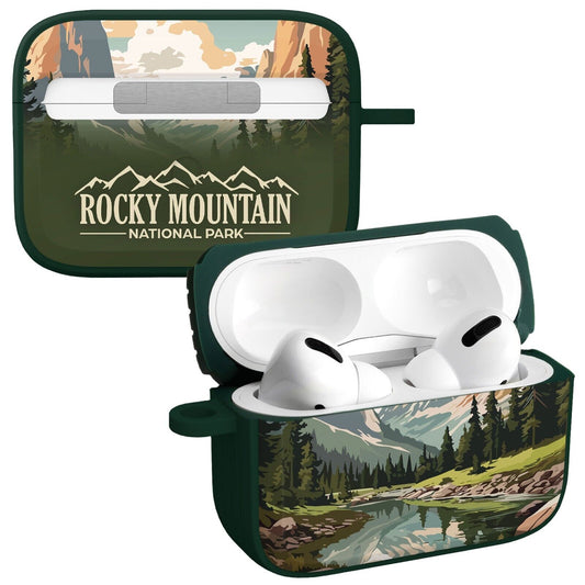 National Parks Rocky Mountain HDX Apple Airpods Pro 1 & 2 Case Cover