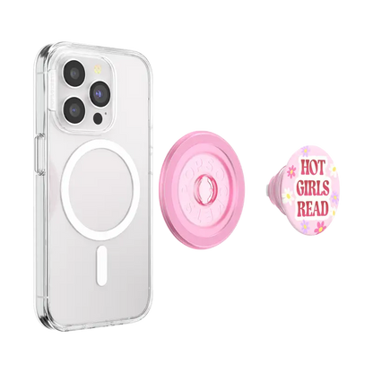 PopSockets MagSafe Phone Grip - Hot Girls Read Pink