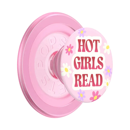 PopSockets MagSafe Phone Grip - Hot Girls Read Pink