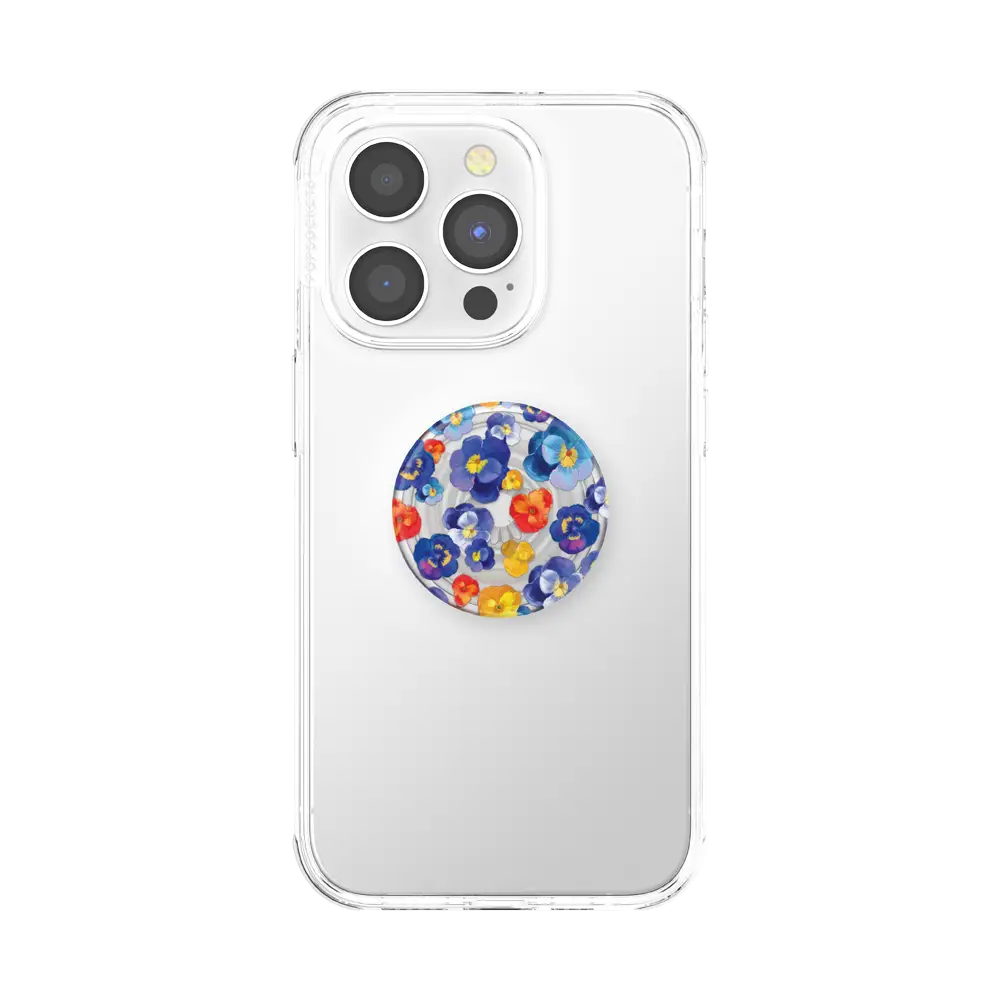 PopSockets Plant-Based Phone Grip - Pansy Raid