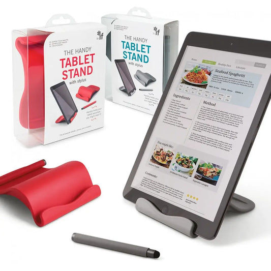 The Handy Tablet Stand with Stylus - Gray